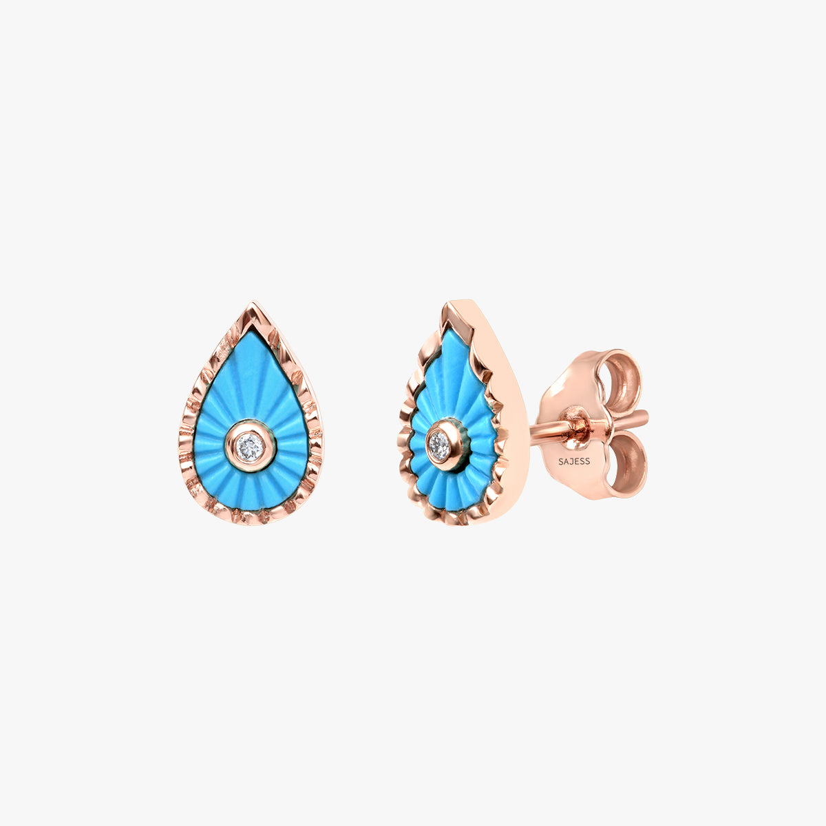 Boucles d'oreilles Turquoise Martine