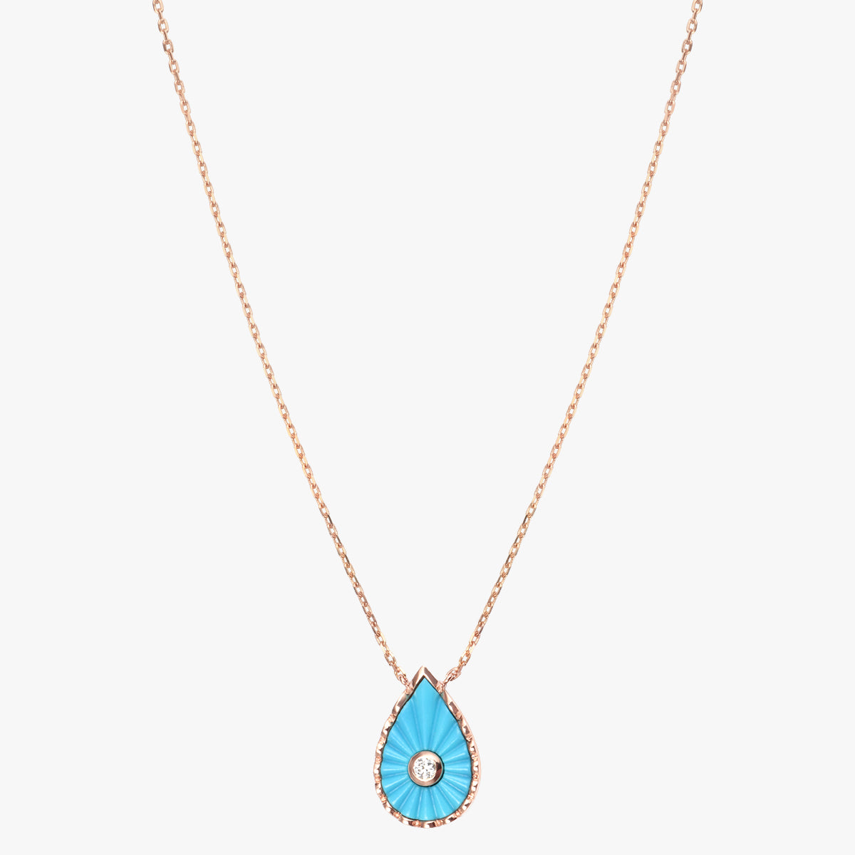 Collier Turquoise Martine (Moyen modèle)