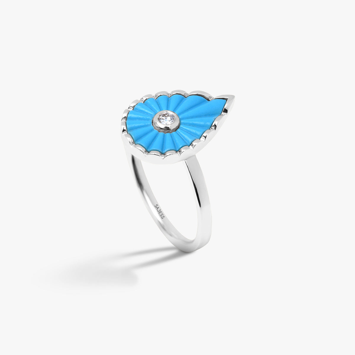 Bague Turquoise Martine (Grand modèle)