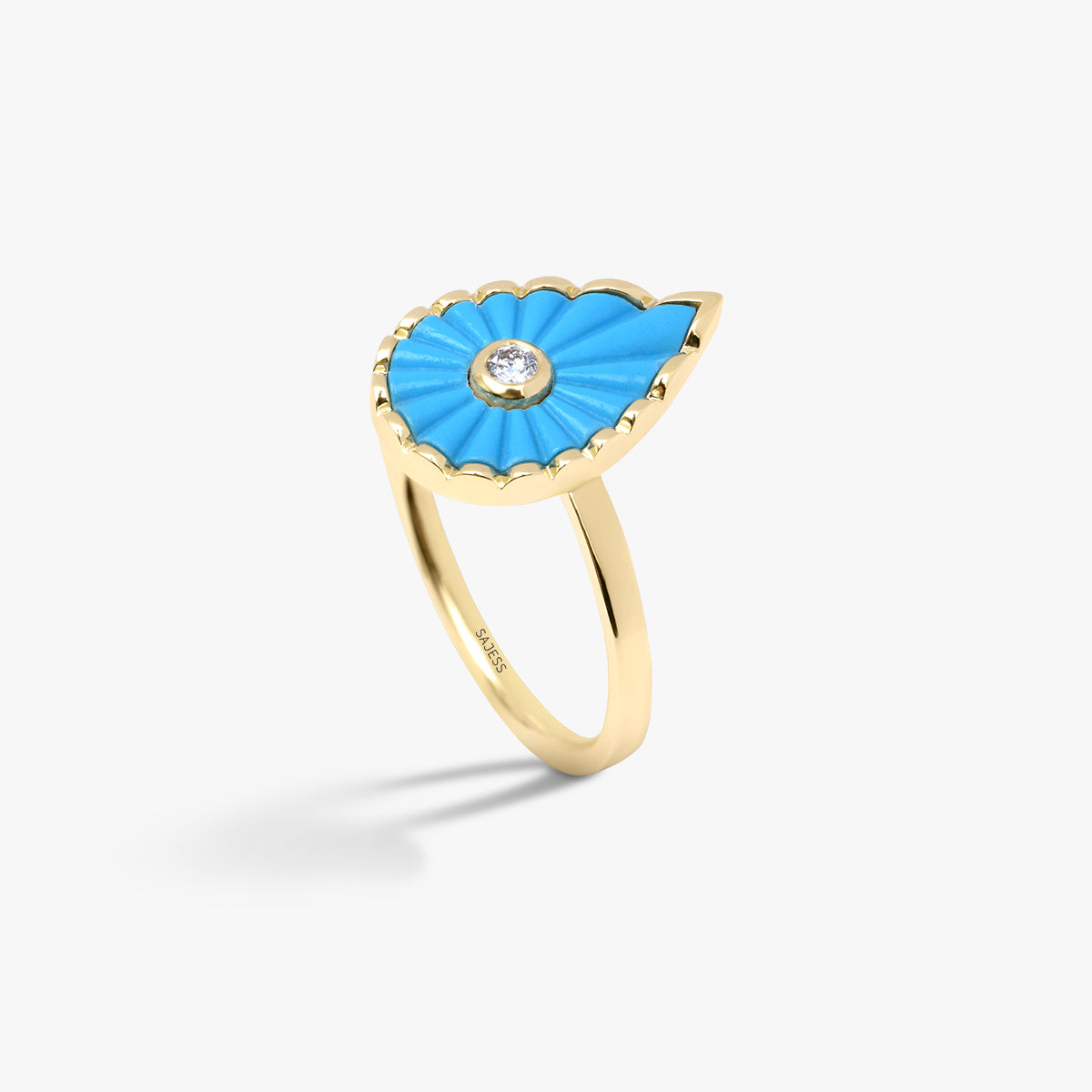Bague Turquoise Martine (Grand modèle)