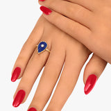 Bague Lapis Lazuli Axana (Grand modèle)