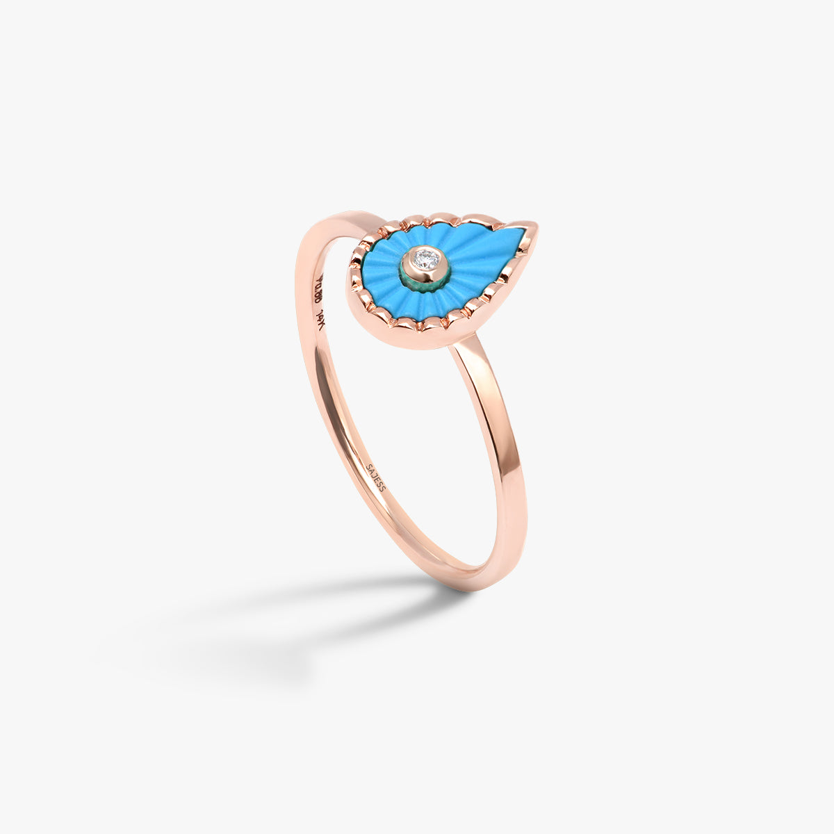 Bague Turquoise Martine (Petit modèle)