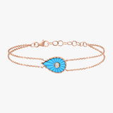 Bracelet Turquoise Martine (Grand modèle)