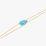 Bracelet Turquoise Martine (Grand modèle)